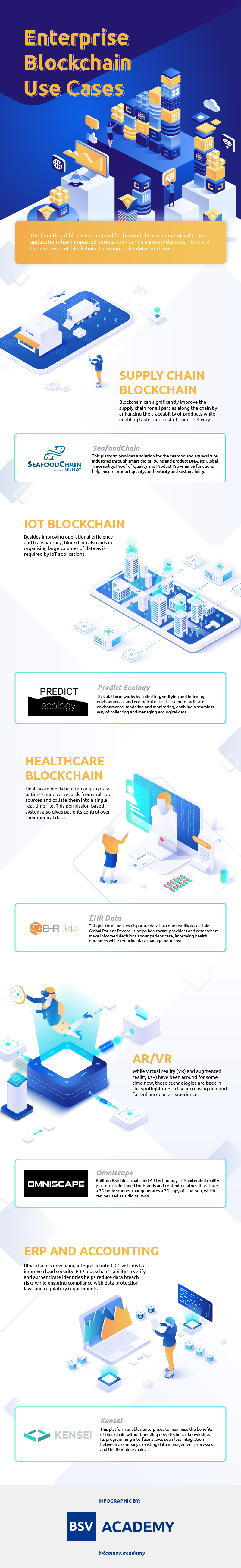Infographics Enterprise blockchain use cases